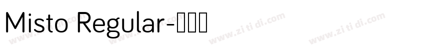 Misto Regular字体转换